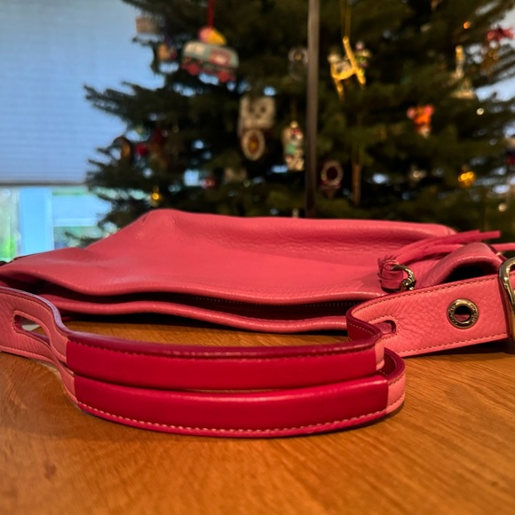 Coach Vibrant Pink Leather Shoulder Bag - Picture 9 of 16